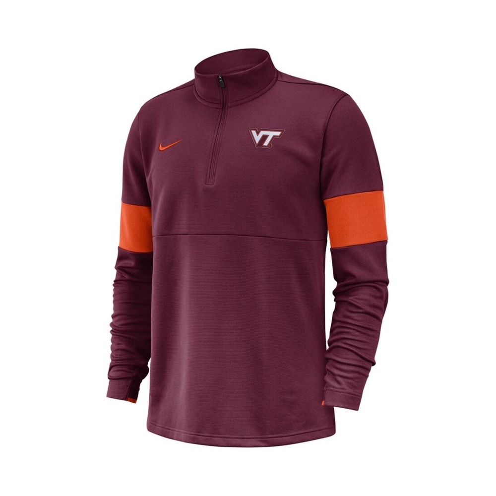 Nike Dri-Fit Virginia Tech Hokies Coaches Sideline Performance Half-Zip SZ XXL